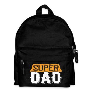 Super Dad Vintage Hero Typo - Kids' Backpack - black - Front