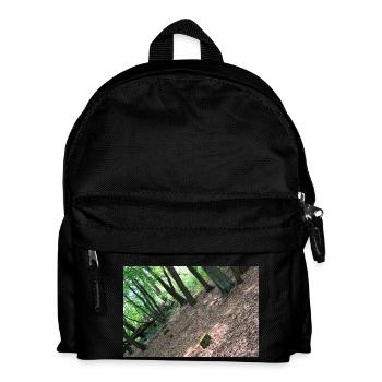 Forest Tree Trees Walk Nature Forester Poster - Kids' Backpack - black - Front