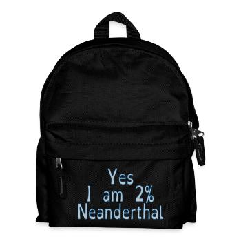 Yes I am 2% Neanderthal - Kids' Backpack - black - Front