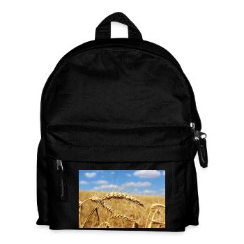 Landwirtschaft Kornfeld Landschaft - Kinder Rucksack - Schwarz - Vorne