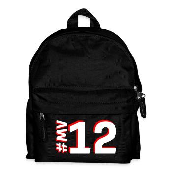 MV12-KARTON - Kinder Rucksack - Schwarz - Vorne