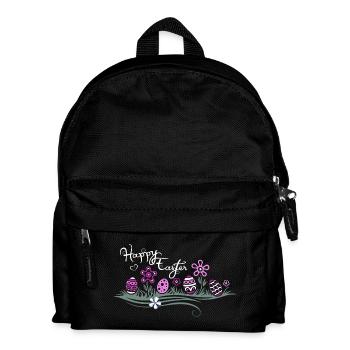 Easter Easter Eggs in the Grass - Kids' Backpack - black - Front