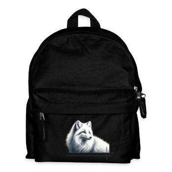 Renard dans l’élégance hivernale - Sac à dos Enfant - noir - Devant