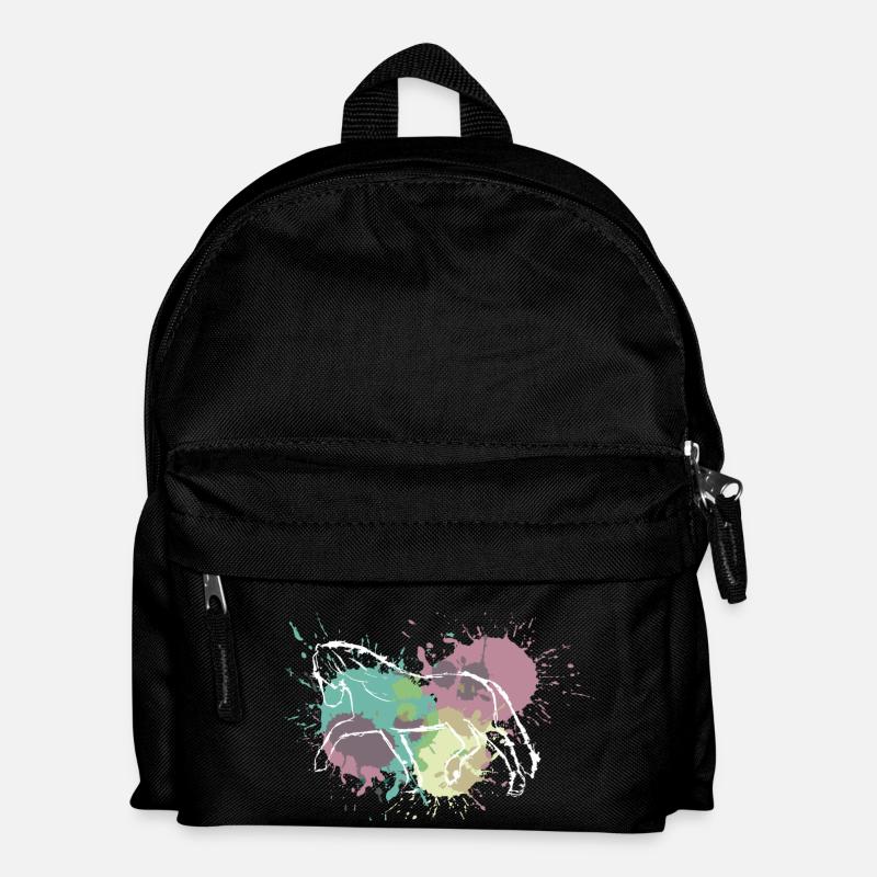 Colorfull Trot - Kinder Rucksack - Schwarz