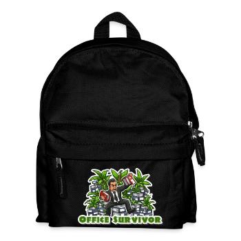 Office Survivor - Funny cartoon for office work - Kids' Backpack - black - Front