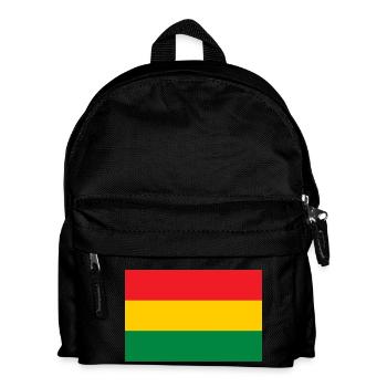 Flag of the Reggae Rasta Jah Rastafari Roots - Kids' Backpack - black - Front