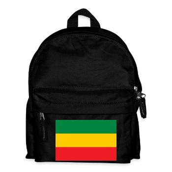 Flag of the Reggae Rasta Jah Rastafari Roots - Kids' Backpack - black - Front