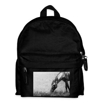 The horse - Kids' Backpack - black - Front