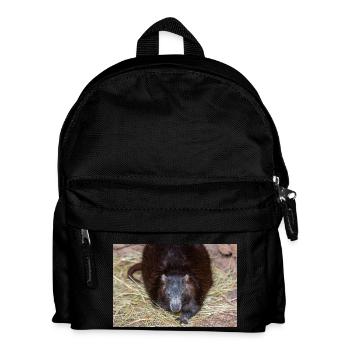 Kubanische Hutia auch Hutia-Conga auch Desmarests Huti - Kinder Rucksack - Schwarz - Vorne