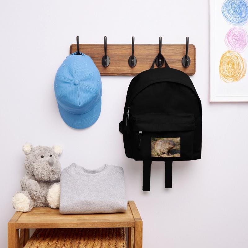 Gebänderte Manguste oder Zebramanguste Zebramanguste Kinder Rucksack