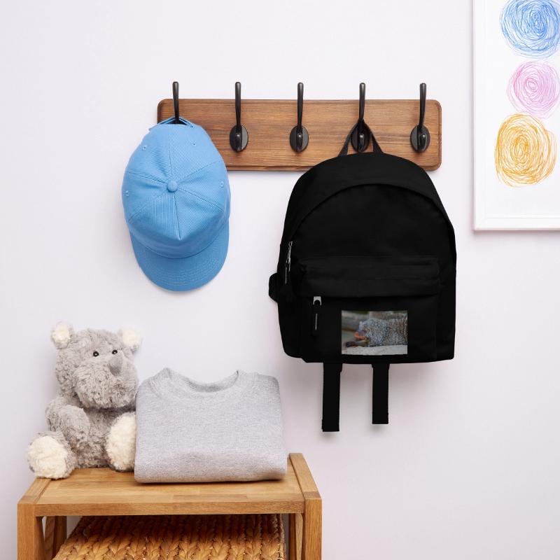 Gebänderte Manguste oder Zebramanguste Zebramanguste Kinder Rucksack