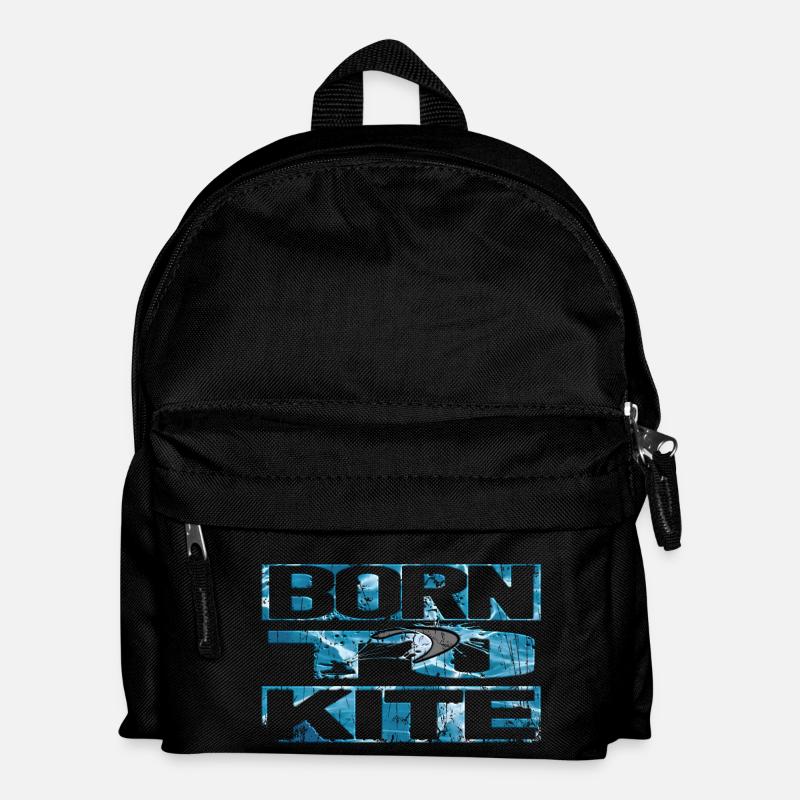 Né pour kite - Sac à dos Enfant - noir