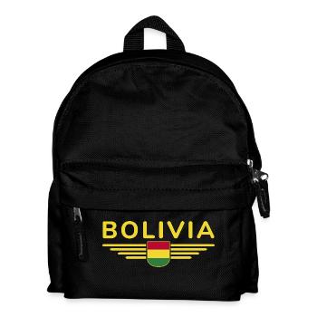 J’aime la Bolivie, T-shirt design de style élégance - Sac à dos Enfant - noir - Devant