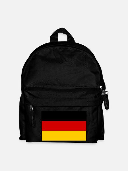 Deutschland flagge - Kinder Rucksack - Schwarz