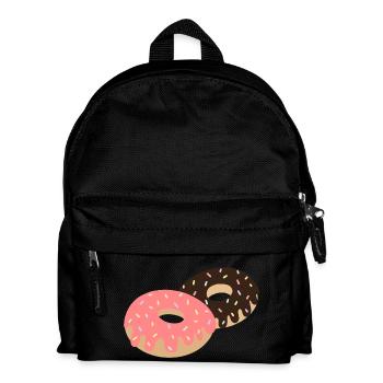 Schokoladen-Donuts - Kinder Rucksack - Schwarz - Vorne