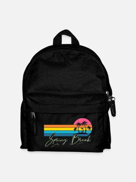 Spring Break - Kinder Rucksack - Schwarz