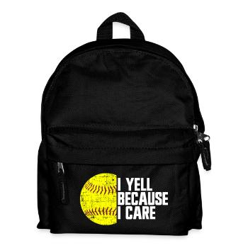 Ich schreie, weil es mir wichtig ist, Softball-Elt - Kinder Rucksack - Schwarz - Vorne