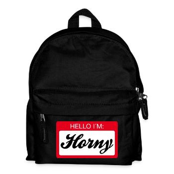Hello, my name is - Kids' Backpack - black - Front