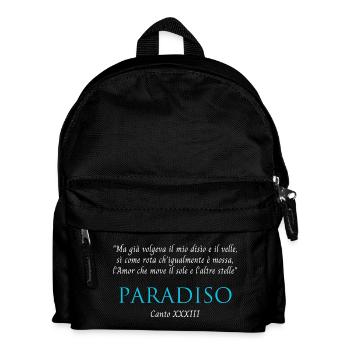 Paradies Gesang XXXIII Göttliche Komödie - Kinder Rucksack - Schwarz - Vorne