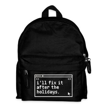 Après les vacances : Fix It IT - Sac à dos Enfant - noir - Devant
