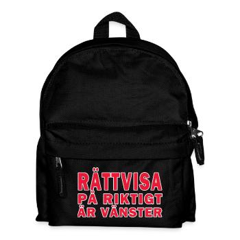 Justice for real is left - Kids' Backpack - black - Front