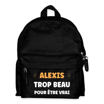 Alexis Trop Beau Pour Être Vrai - Sac à dos Enfant - noir - Devant