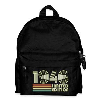 Cadeau d’anniversaire rétro vintage 1946 1946 - Sac à dos Enfant - noir - Devant