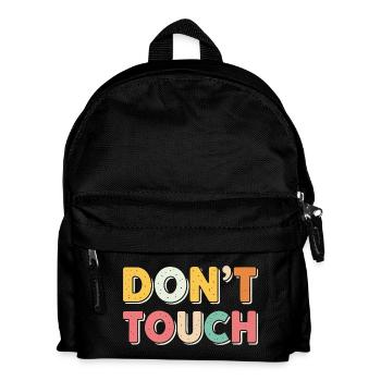 Ne Pas Toucher Rétro Pastel - Sac à dos Enfant - noir - Devant