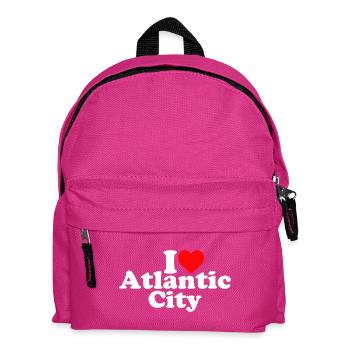 J’adore Atlantic City - USA - New Jersey - Amérique - Sac à dos Enfant - fuchsia - Devant