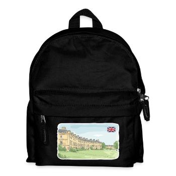 Bath City Royal Crescent Georgische Architekturkunst - Kinder Rucksack - Schwarz - Vorne