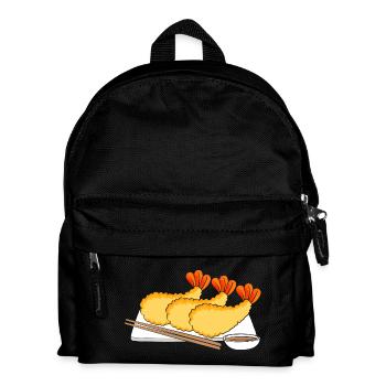 Crab, Spiny Lobster, Seafood, Shrimp - Kids' Backpack - black - Front