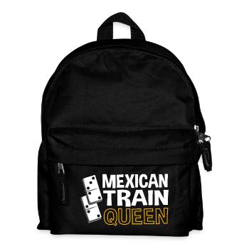 Mexican Train Domino - Kinder Rucksack - Schwarz - Vorne