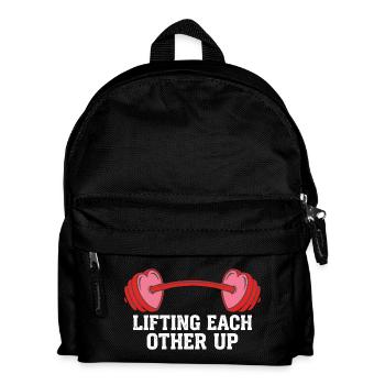 S’encourager mutuellement Entraînement drôle à la salle de sport Valentine - Sac à dos Enfant - noir - Devant