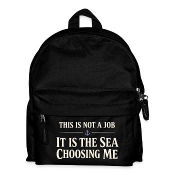Cadeau de navigation pour le travail de matelot en mer - Sac à dos Enfant - noir - Devant