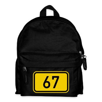 67 Bundesstraßen produkt - Kinder Rucksack - Schwarz - Vorne