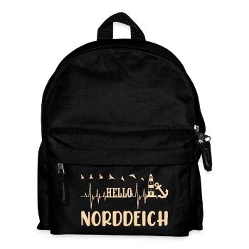 Norddeich MOIN Mer des Wadden Vacances en mer du Nord - Sac à dos Enfant - noir - Devant