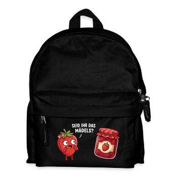 Are You The Girl Strawberry Jam Funny - Kids' Backpack - black - Front