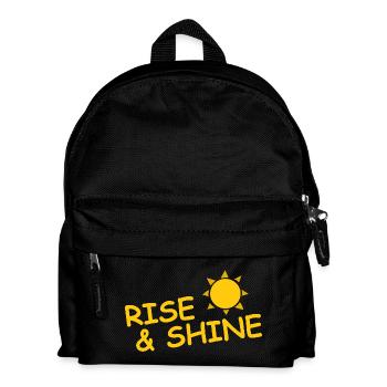 RISE AND SHINE - Kinder Rucksack - Schwarz - Vorne