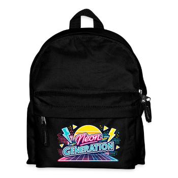 Neon Generation Retro Vibe - Kids' Backpack - black - Front