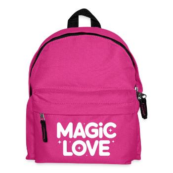 Magic Love Retro Sternen - Kinder Rucksack - Fuchsia - Vorne