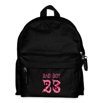 Bad Boy 23 Floral Pink Design - Kids' Backpack - black - Front