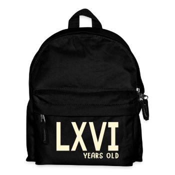 Roman Numerals 66 - Kids' Backpack - black - Front