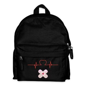 Cœur et Pansements Croisés - Sac à dos Enfant - noir - Devant