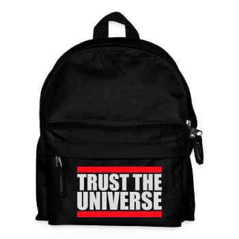 Trust The Universe Spiritual Universe Quote Logo - Kids' Backpack - black - Front
