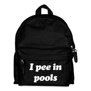 Poolside Pee Joke Tee - Kinder Rucksack - Schwarz - Vorne