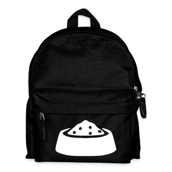 Napf Haustiere Geschenk - Kinder Rucksack - Schwarz - Vorne