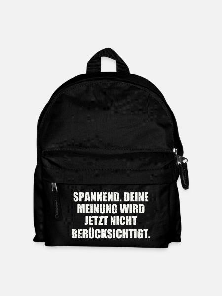 Sarkasmus Geschenkidee - Kinder Rucksack - Schwarz