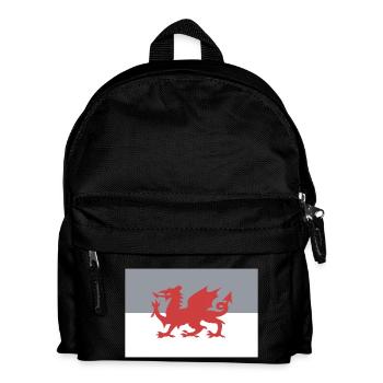 Pays de Galles - drapeau - Sac à dos Enfant - noir - Devant