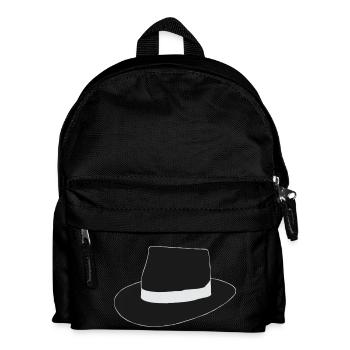 schwarzer Hut - Kinder Rucksack - Schwarz - Vorne