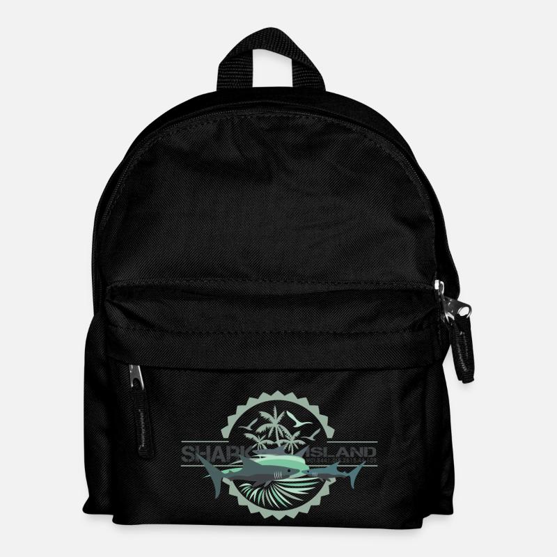 sharkisland-sharkshirt - Kinder Rucksack - Schwarz